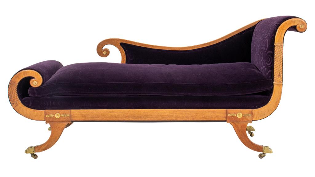 Regency Style Ormolu-Mounted Mahogany Recamier (1 of 10)