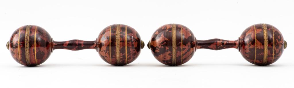 Painted Wooden Dumbbells, Pair (1 of 5)