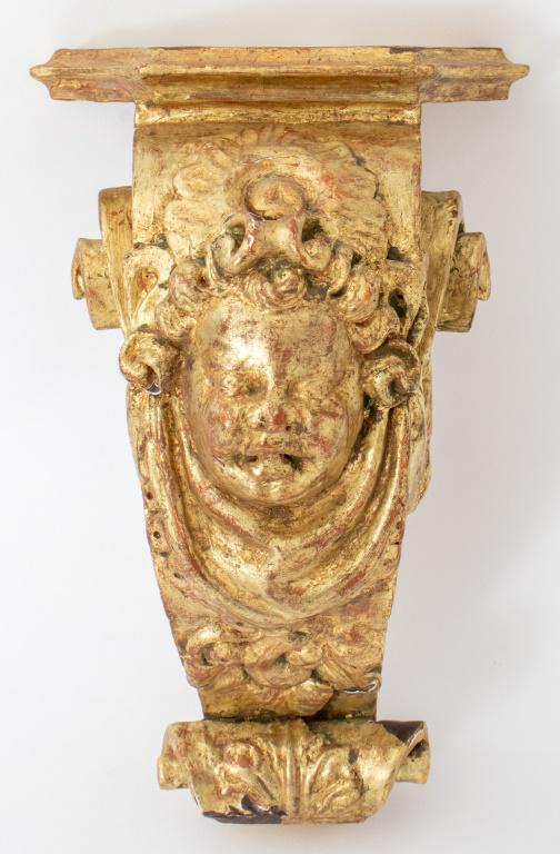 Baroque Style Carved Giltwood Wall Bracket (1 of 7)