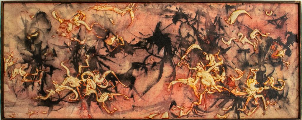 Tobey Manner Abstract Expressionist Oil on Canvas (1 of 11)