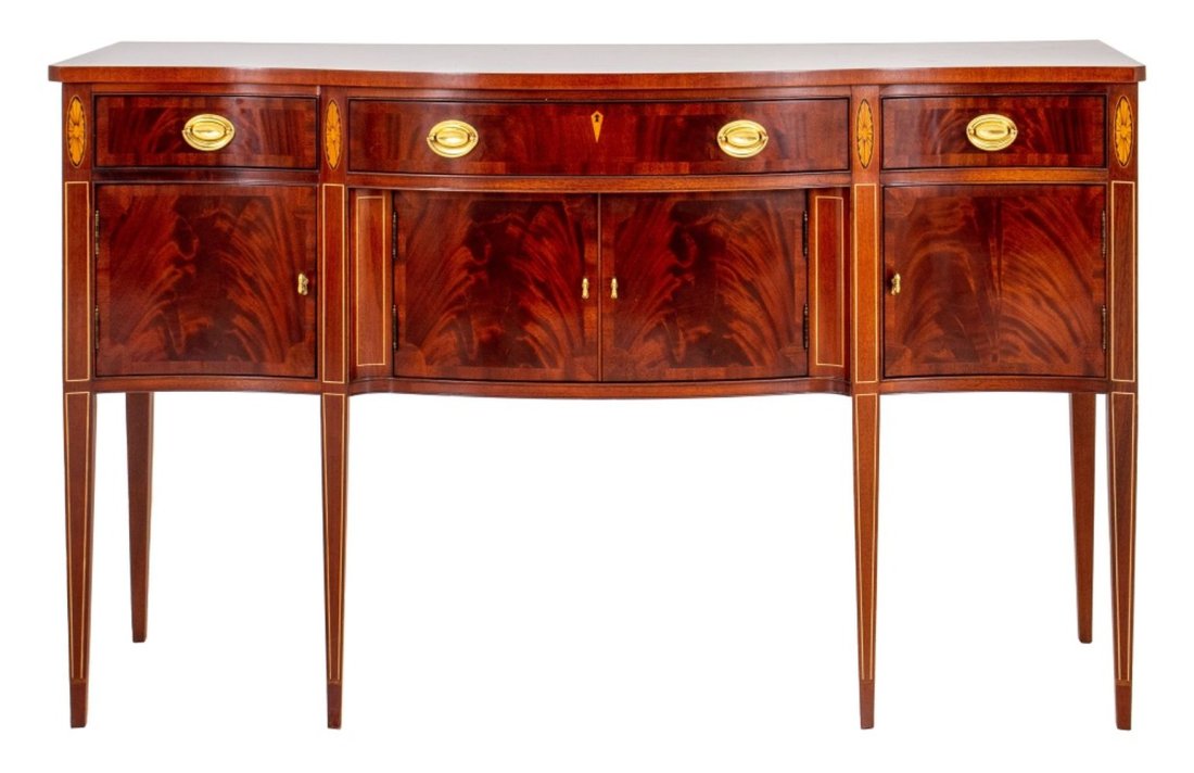 American Federal Style Inlaid Mahogany Sideboard (1 of 13)