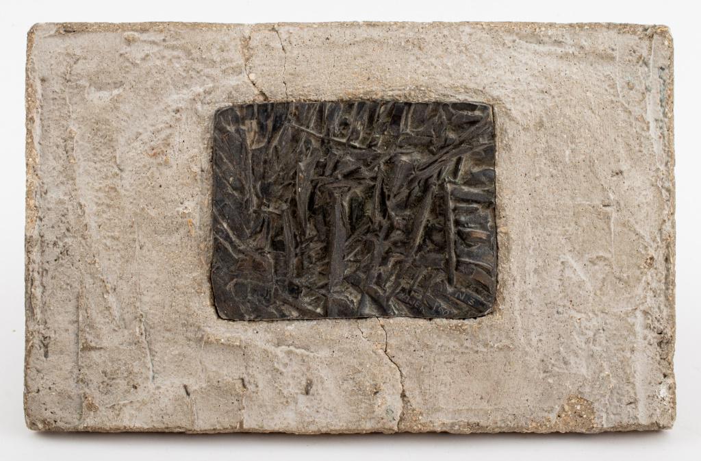 Otto Herbert Hajek Bronze Plaque Relief, 1960 (1 of 9)