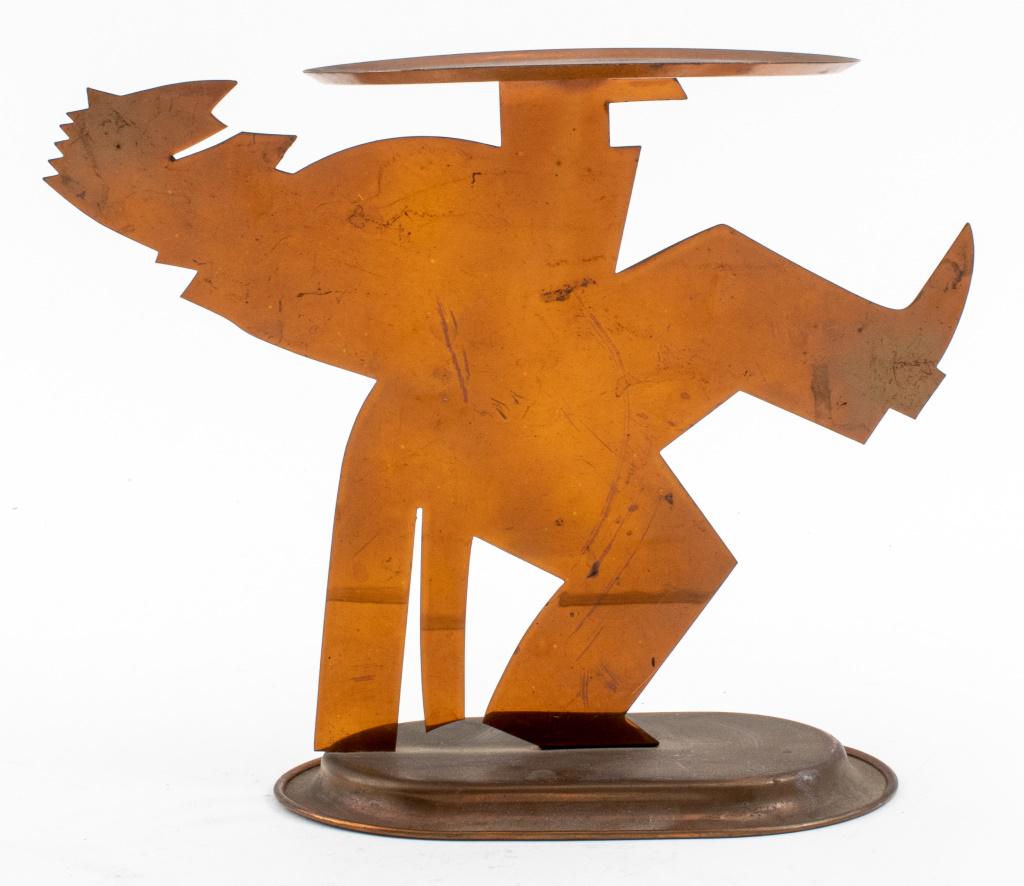 Chase Art Deco Copper Butler Sculpture Tray (1 of 11)