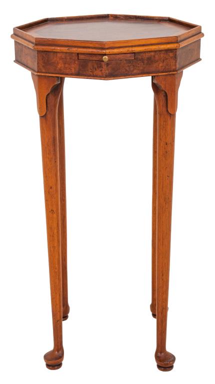 Queen Anne Style Octagonal Lamp Table (1 of 10)