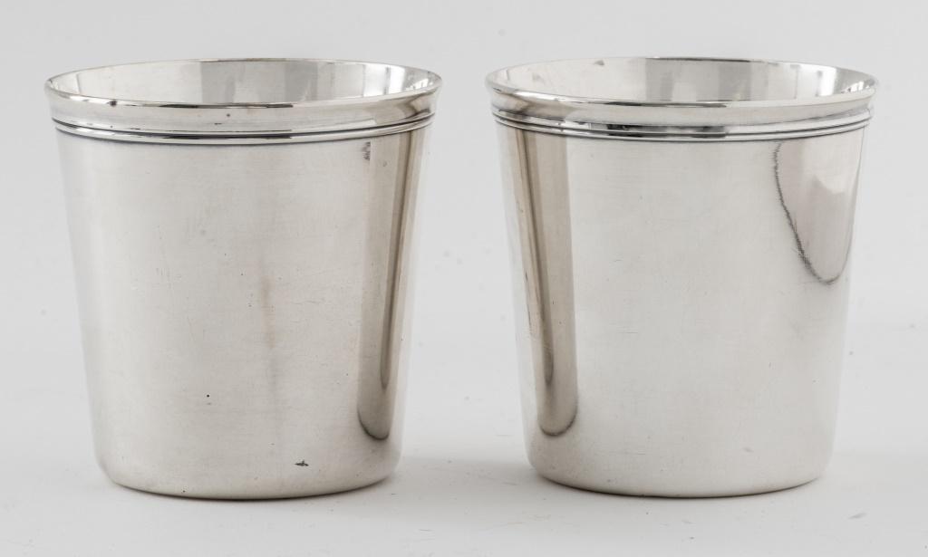 Christofle Silver Plated Cups, Pair (1 of 4)