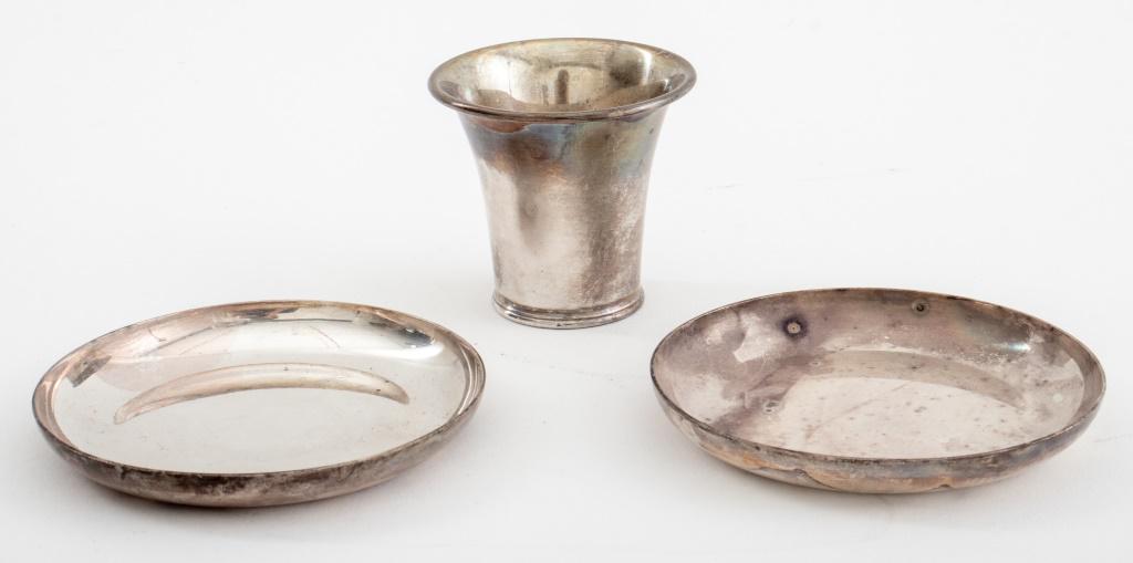 Wyler Silver Plate Cup and Two Small Dishes (1 of 4)