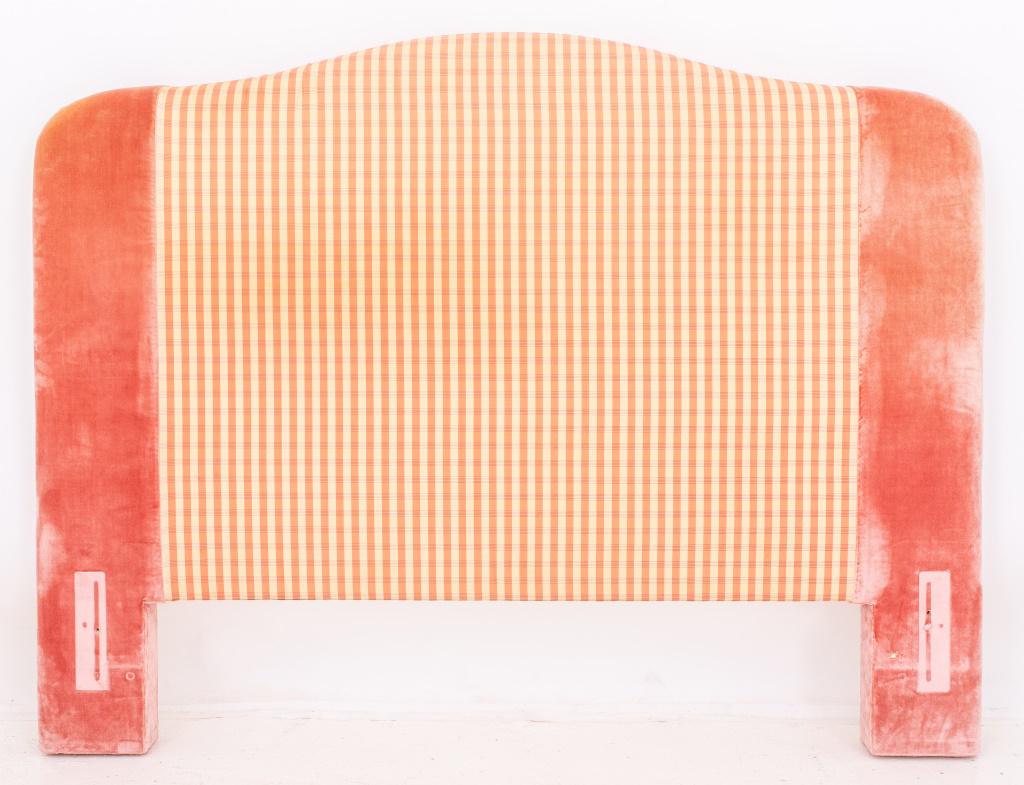 Queen Size Pink Upholstered Headboard (1 of 4)