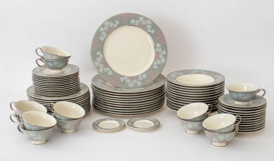 Castleton China "Lace" Pattern Dinner Service, 12 Nov 13, 2022