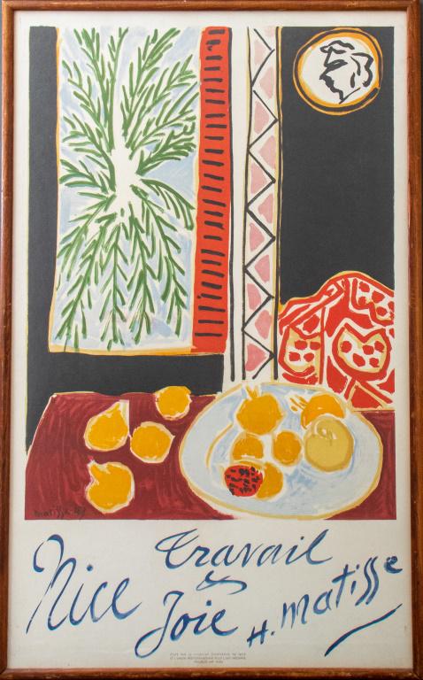 Henri Matisse "Nice, Travail et Joie" Poster (1 of 9)