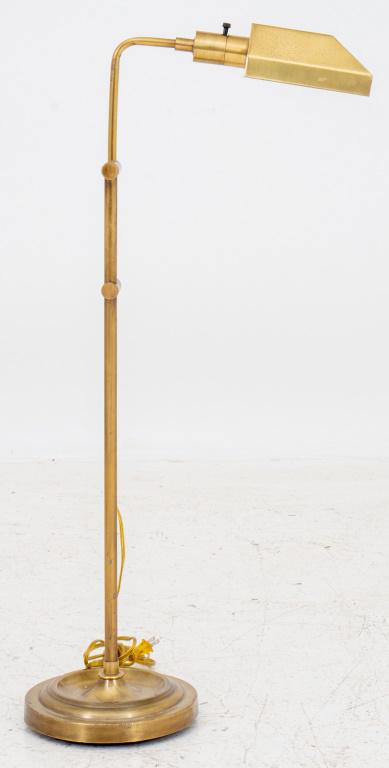 Brass Adjustable Floor Reading Lamp (1 of 8)