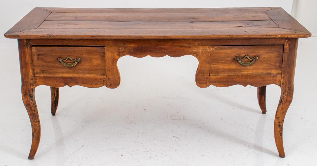 French Provincial Louis XV Style Fruitwood Desk (1 of 13)