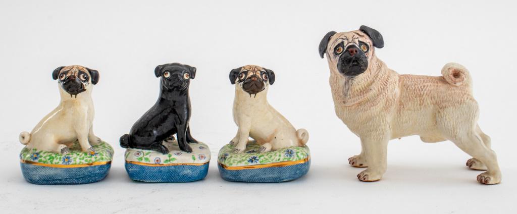 Basil Matthews British Pug Dog Figurines, 4 (1 of 11)