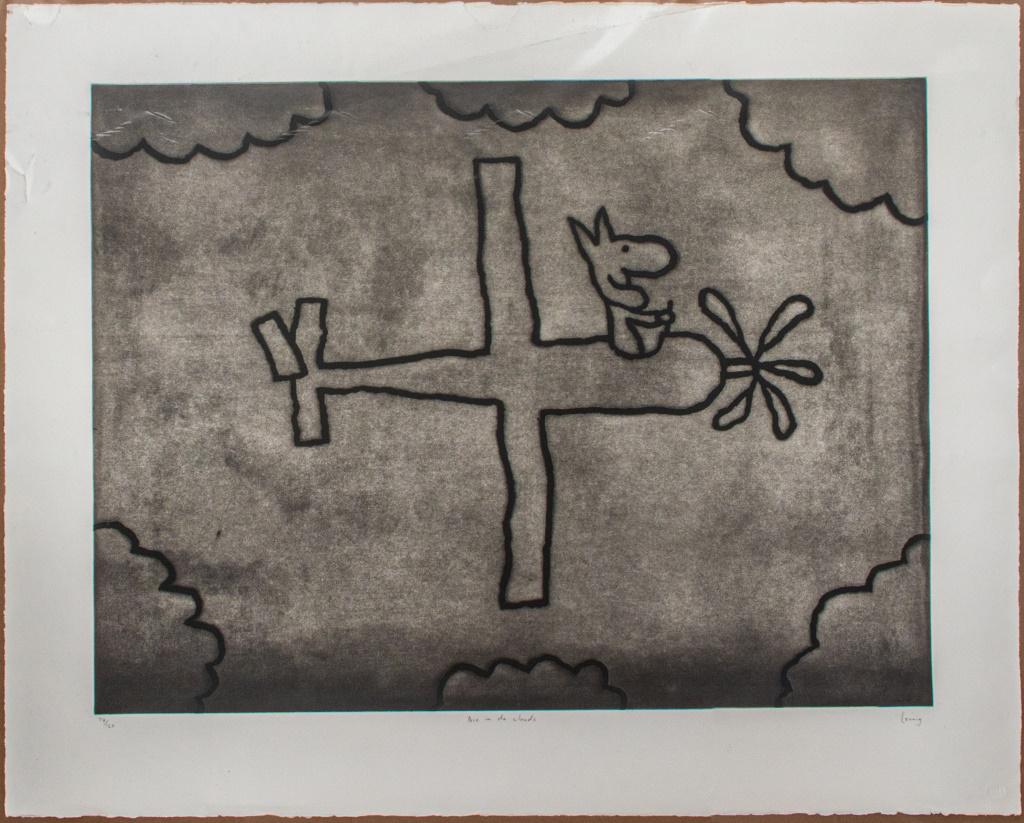Michael Leunig "Ace in the Clouds" Etching (1 of 7)