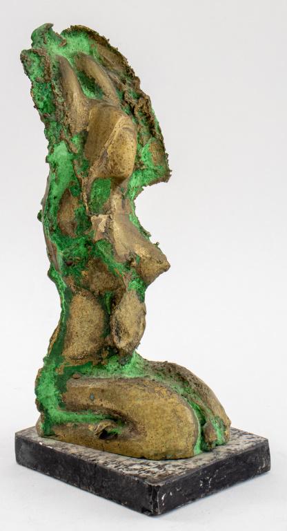 Brutalist Modern Patinated Bronze Sculpture, 1980s (1 of 9)