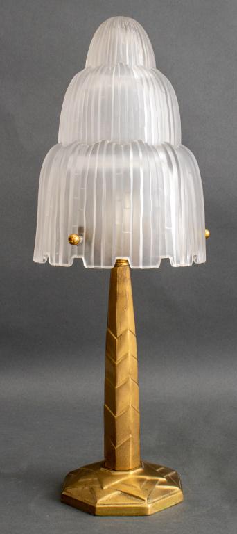 Sabino Art Deco "Water Fountain" Table Lamp (1 of 12)