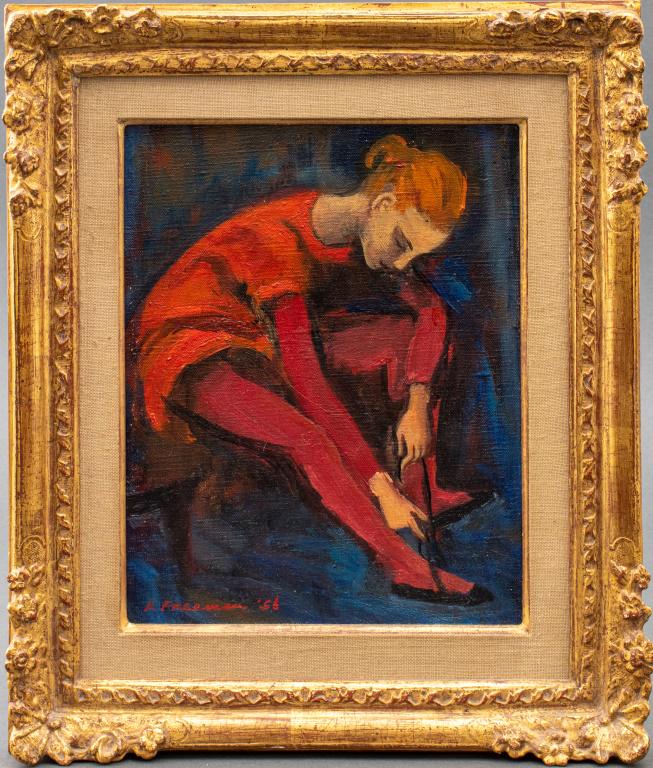 Signed Oil on Canvas Painting of a Dancer, 20th C. (1 of 17)