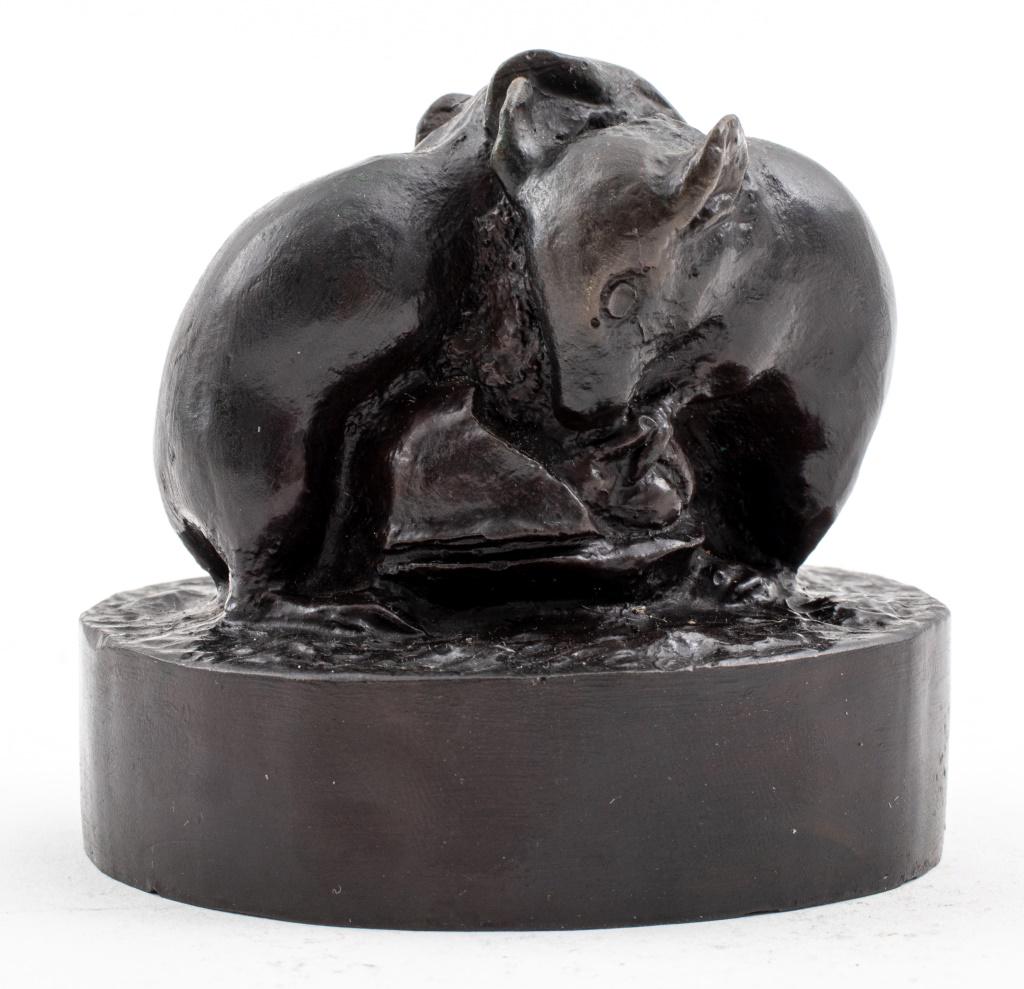 Carl Kauba 'Two Mice Embracing' Bronze Sculpture (1 of 9)