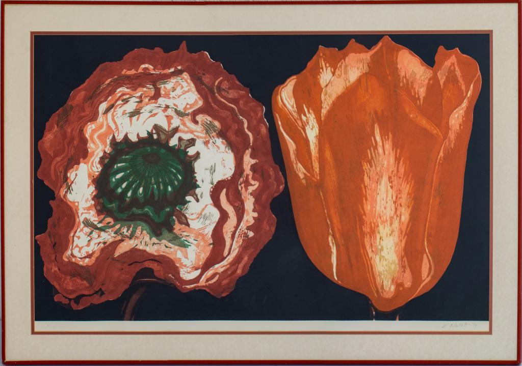Lowell Nesbitt "Poppy and Tulip" Lithograph (1 of 7)