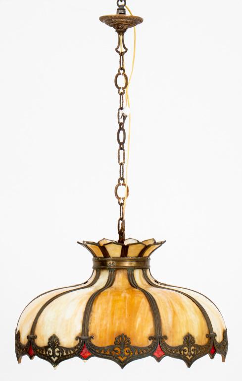 Victorian Style Slag Glass Chandelier (1 of 11)