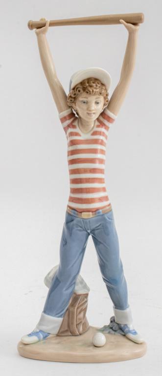 Lladro Little Leaguer Exercise Porcelain Figurine (1 of 5)