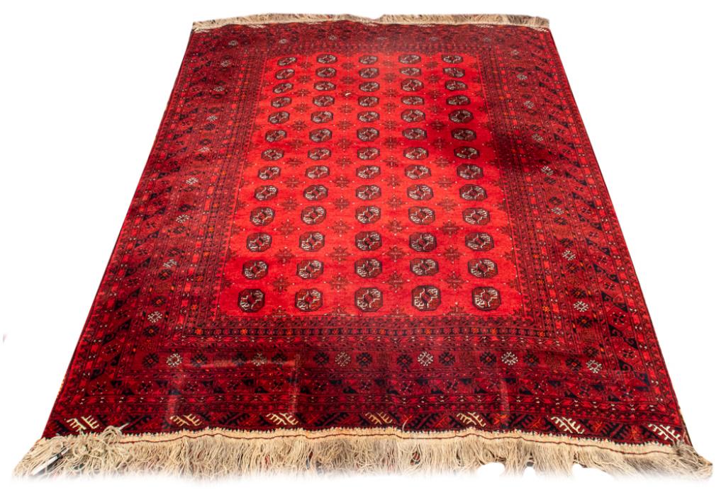 Room-Sized Bokhara Rug, 9' x 7' (1 of 10)