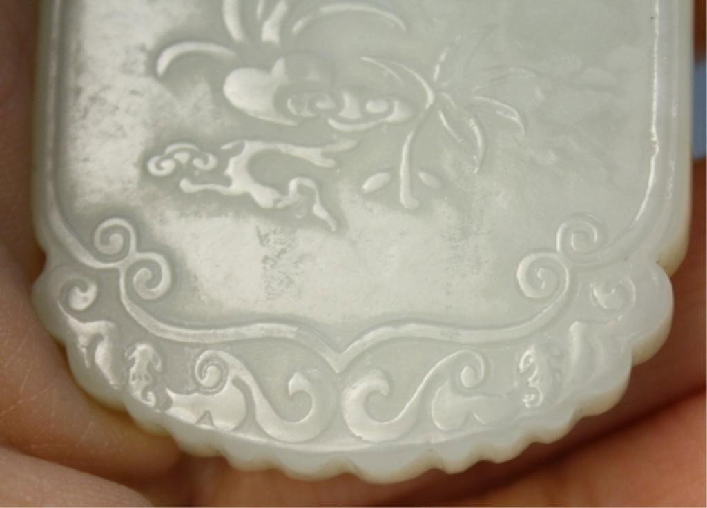 Chinese Carved Jade Pendant with Musicians - 10
