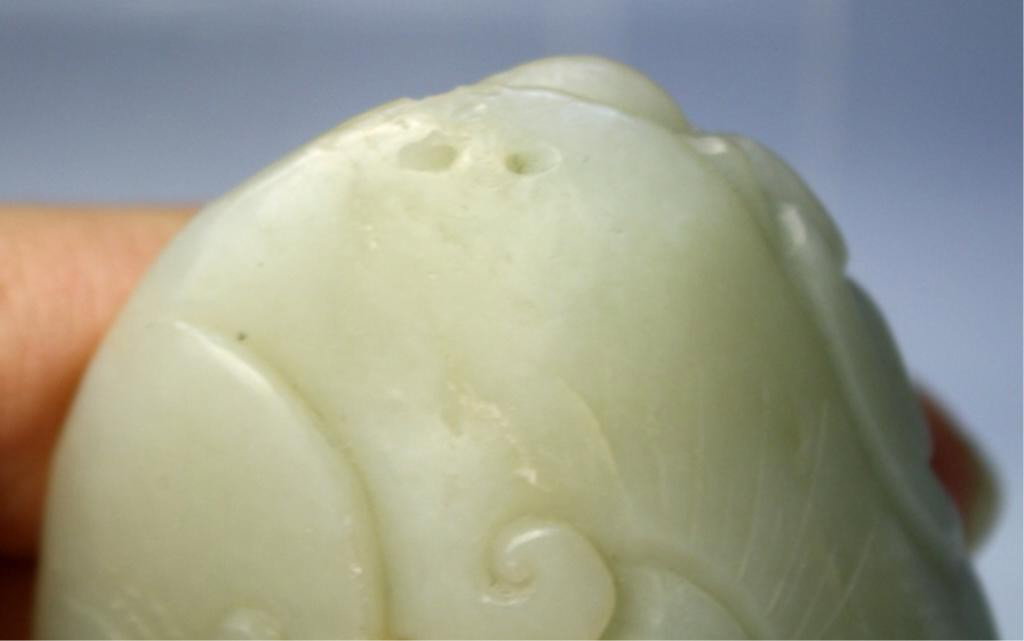 Chinese Jade Carving of Rooster and Mushrooms - 5