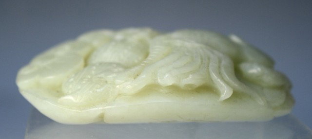 Chinese Jade Carving of Rooster and Mushrooms - 6