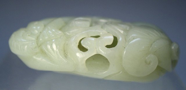 Chinese Jade Carving w/ Openwork & Monkey - 4