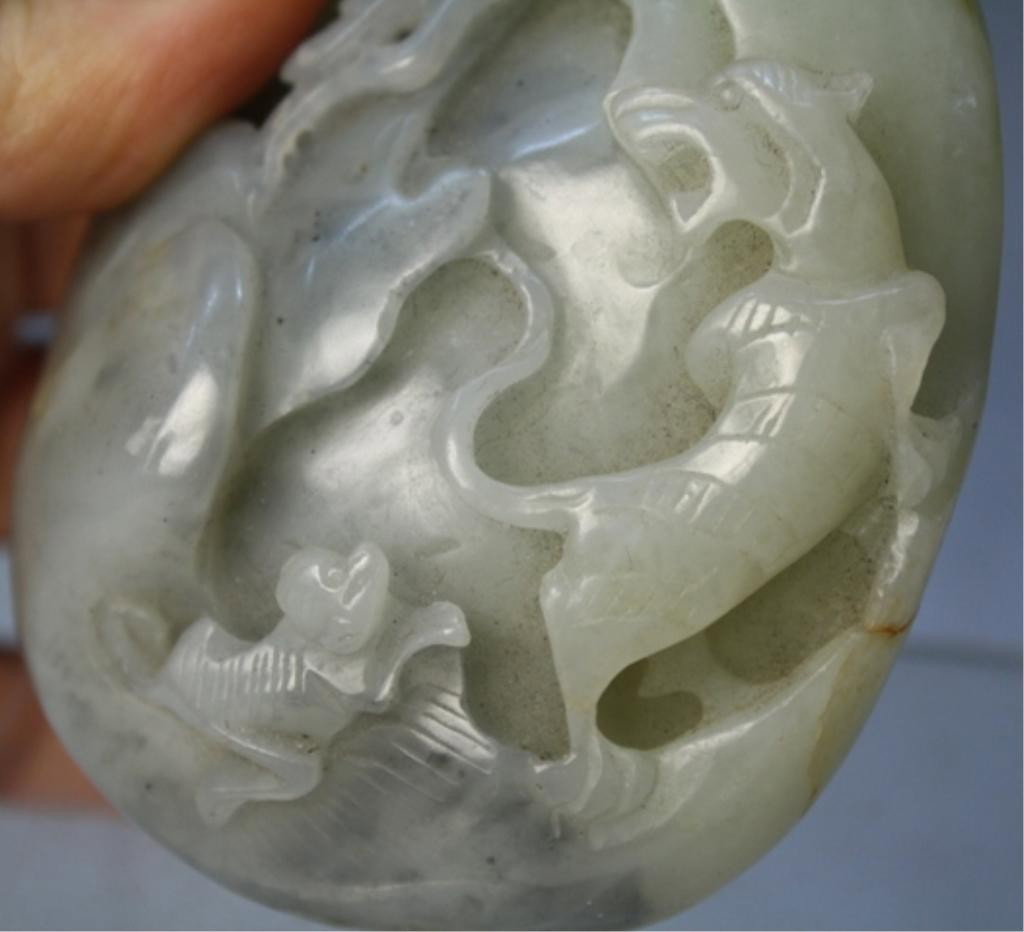 Chinese Jade Landscape Carving with Beasts - 10