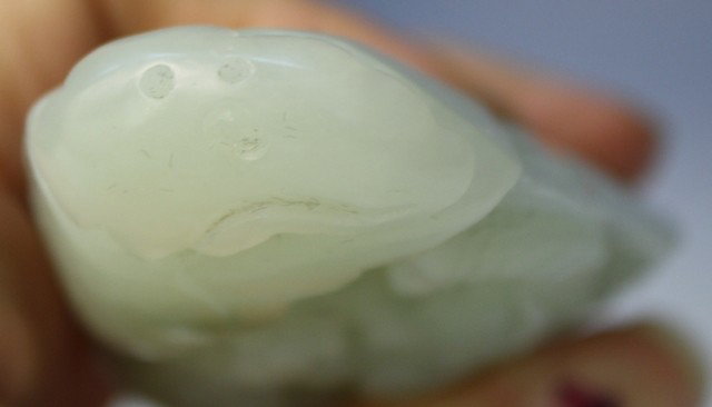 Chinese Jade Carving of Elephant & Monkey - 5