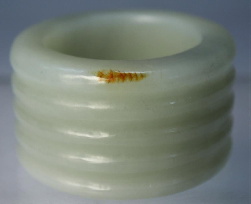 Chinese Carved Jade Archer's Thumb Ring