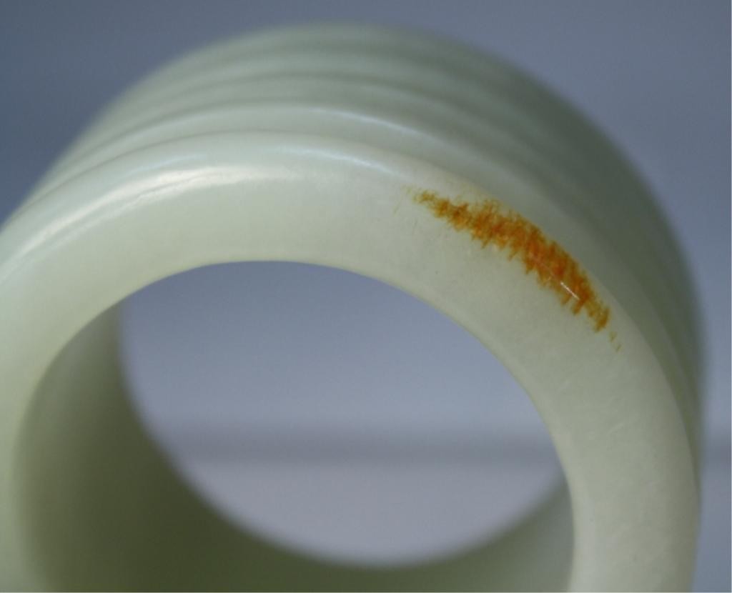 Chinese Carved Jade Archer's Thumb Ring - 7
