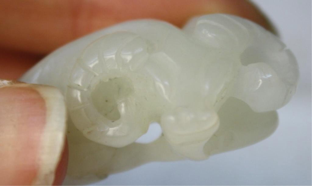 Chinese Small Jade Carving of Ram - 10
