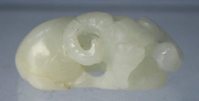 Chinese Small Jade Carving of Ram