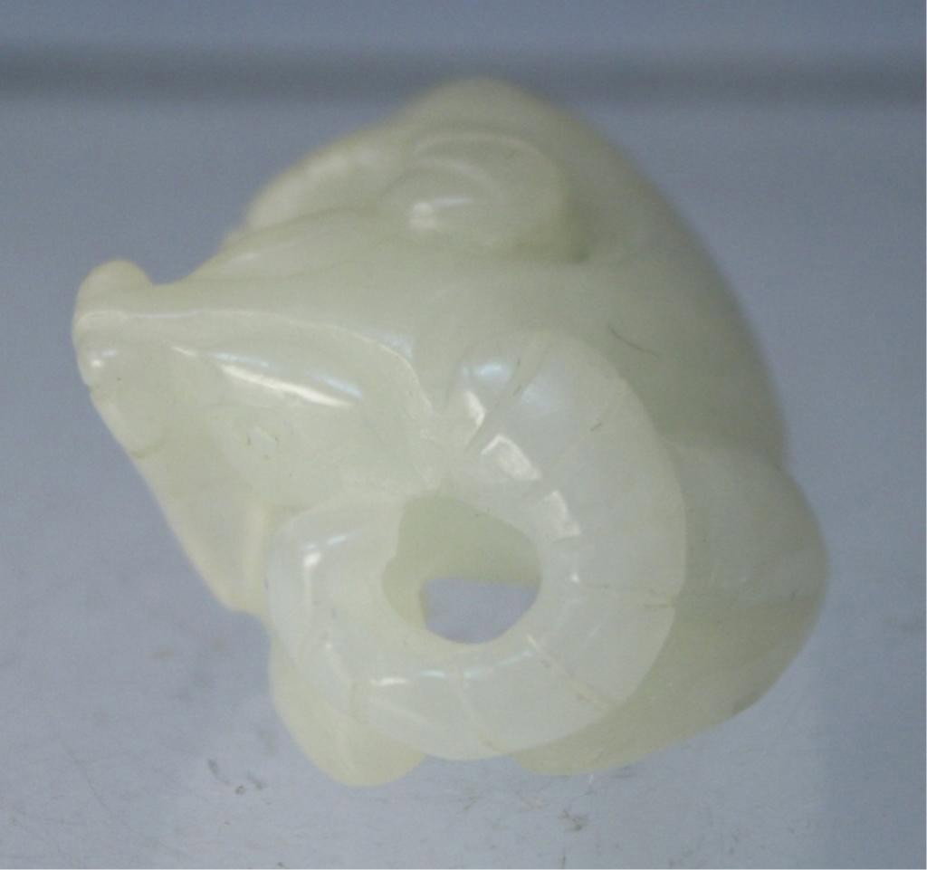 Chinese Small Jade Carving of Ram - 2