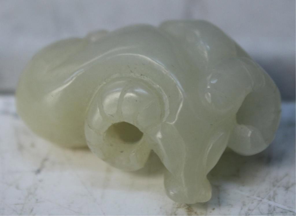 Chinese Small Jade Carving of Ram - 6