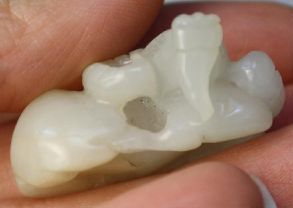 Chinese Small Jade Carving of Ram - 8