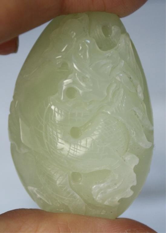 Chinese Small Jade Dragon Carving