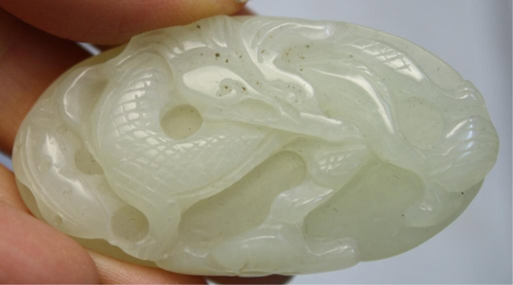 Chinese Jade Carving with Dragon - 5