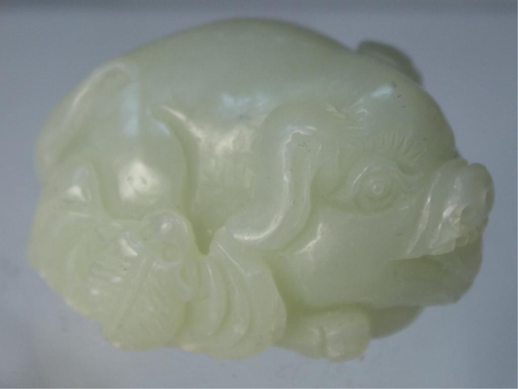 Chinese Small Jade Carving of Pig