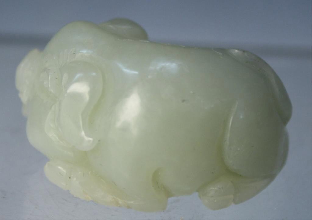 Chinese Small Jade Carving of Pig - 3