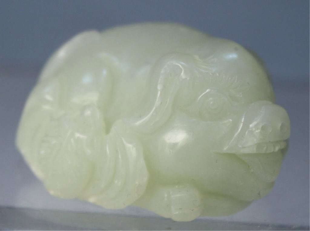 Chinese Small Jade Carving of Pig - 7