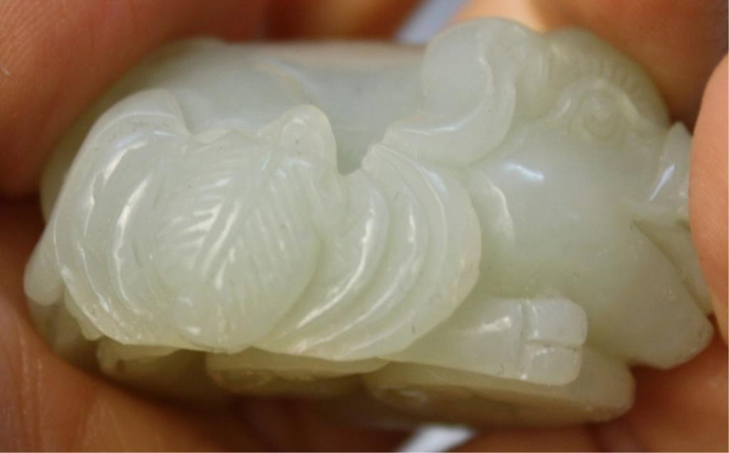 Chinese Small Jade Carving of Pig - 9