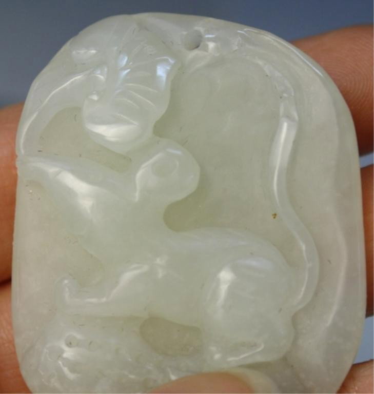 Chinese Jade Carving of Creature and Mushroom - 4