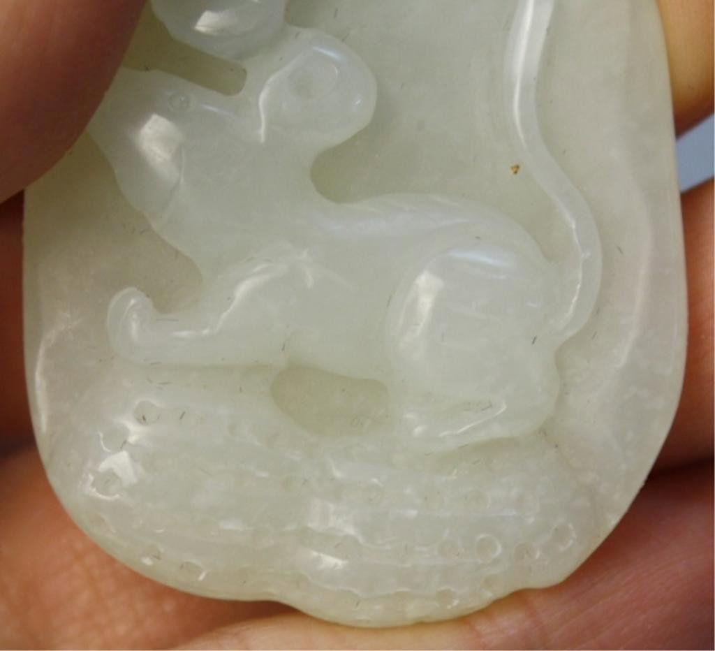 Chinese Jade Carving of Creature and Mushroom - 5