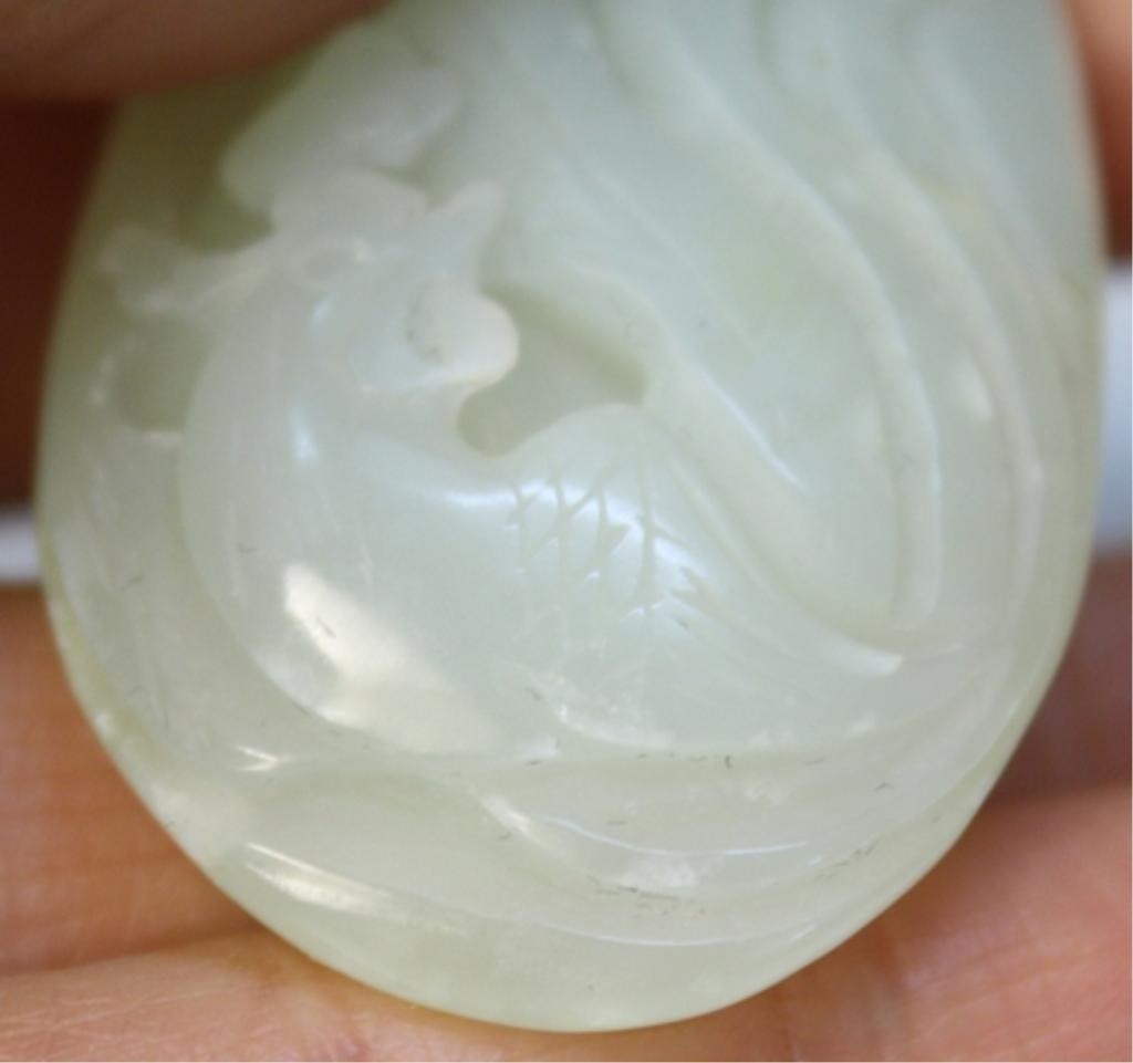 Chinese Small Jade Carving with Phoenix - 7