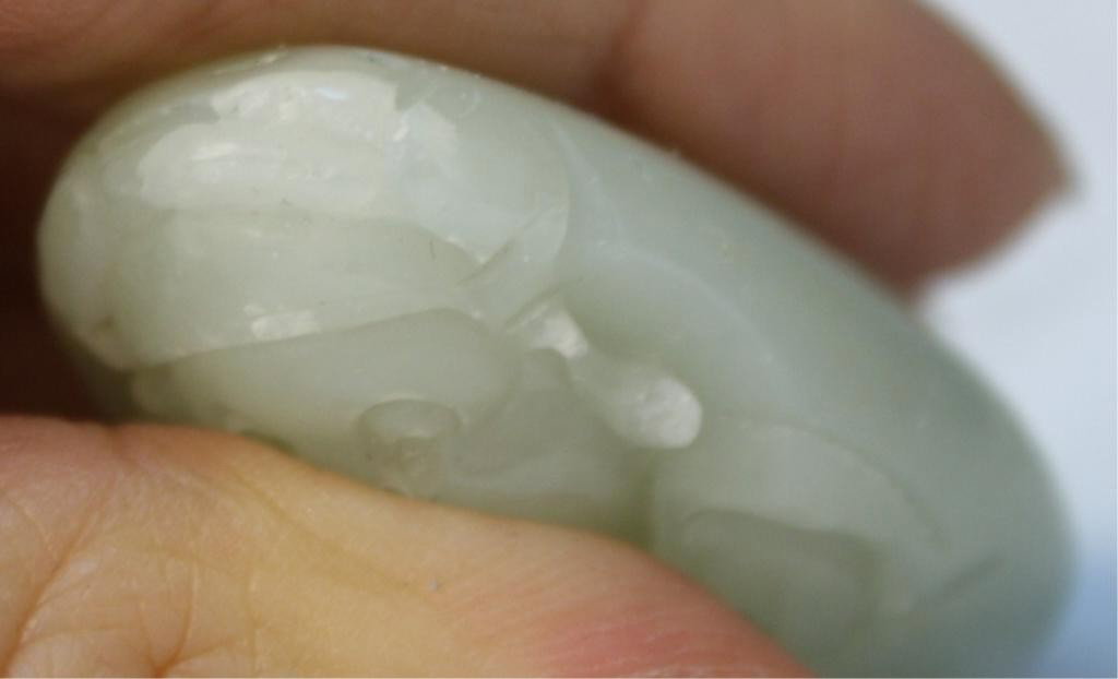 Chinese Small Jade Carving of Elder - 6