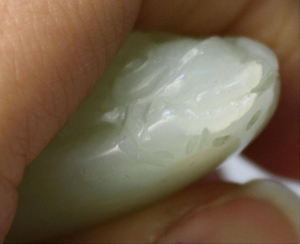 Chinese Small Jade Carving of Elder - 7