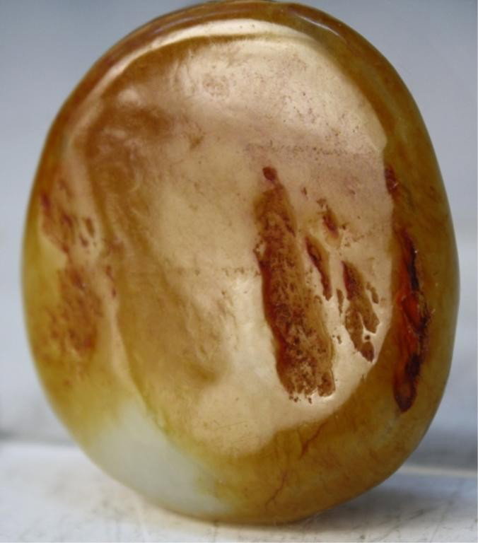 Chinese Small Jade Carving with 2 Ducks - 4